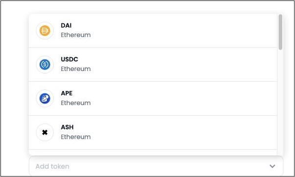 Currencies on MetaMask