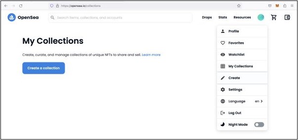 My Collections on OpenSea
