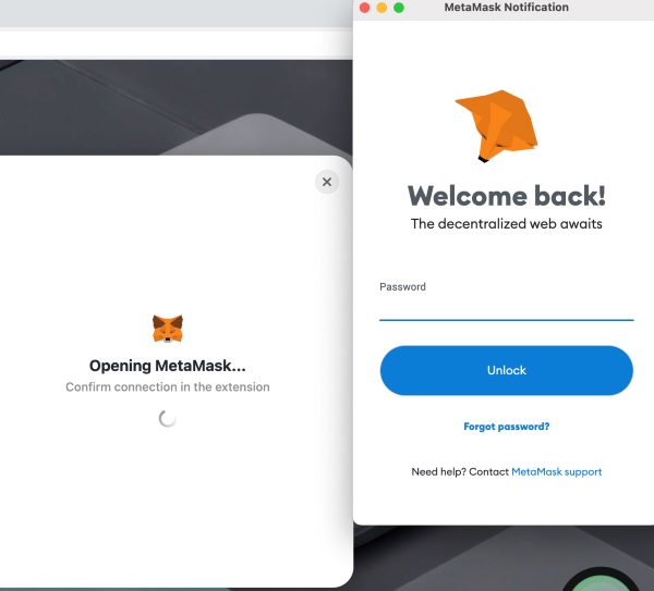 Unlock MetaMask