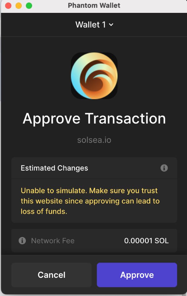 Approve Transaction on Phantom 